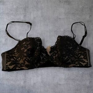 b.tempted by‎ Wacoal Ciao Bella Balconette Bra Black and Nude 36B 953144